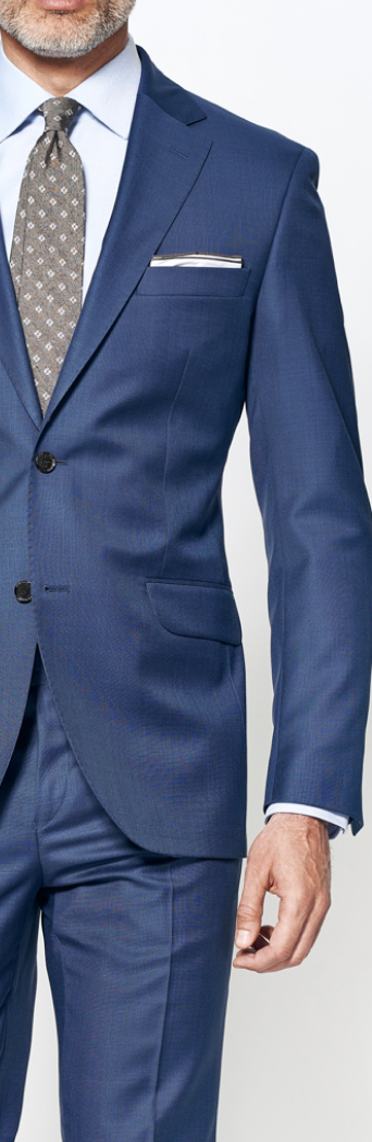 Light navy blue suit
